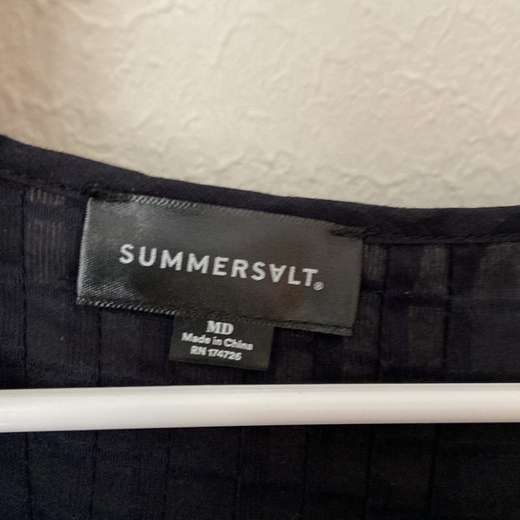 Summersalt Black The Cotton Pintuck Dress - Picture 4 of 5